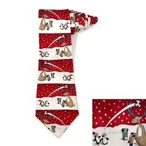 American Greetings Christmas Reindeer Tie